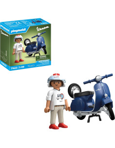 Playmobil Vespa 150 Sprint Veloce Azul 1969