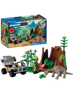 PLAYMOBIL Dinos Escondite de Dinosaurios | Investigador...
