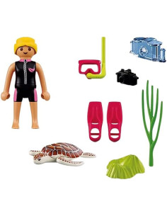 Playmobil Buceador Femenino con Tortuga 72151 2