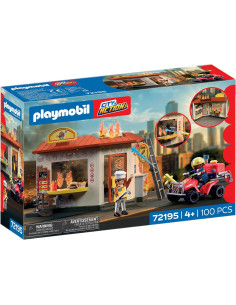 PLAYMOBIL | City Action | Quad de Bomberos con Puesto de...