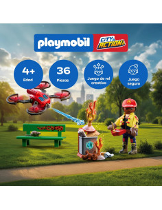 PLAYMOBIL | City Action | Dron de extinción de Incendios... 2