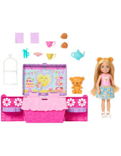 Barbie Club Chelsea muñeca fiesta del té y set transformable