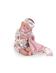 Mi Primer Reborn Alejandra pijama con antifaz