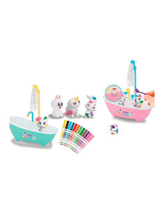 Dirty Animals Bañera Art Planet con 6 mascotas lavables y... 2