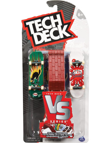 Tech Deck - Finger Skate - Pack 2 Tablas Y OBSTÁCULO