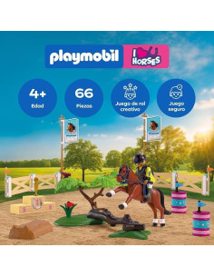PLAYMOBIL 72130 | I Love Horses | Pista de Torneo Ecuestre  2