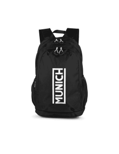 Mochila Negra Munich Escolar y Deportiva