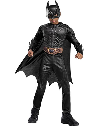 Disfraz Batman Black Line Deluxe talla S (3-4 años)