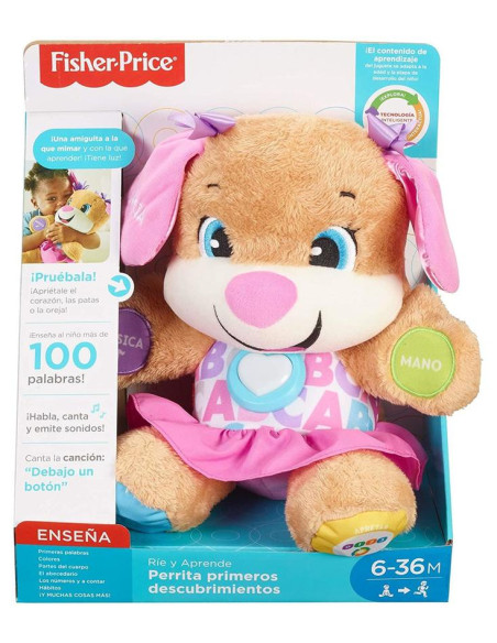 Fisher-Price Perrita primeros descubrimientos, juguete bebés +6 meses
