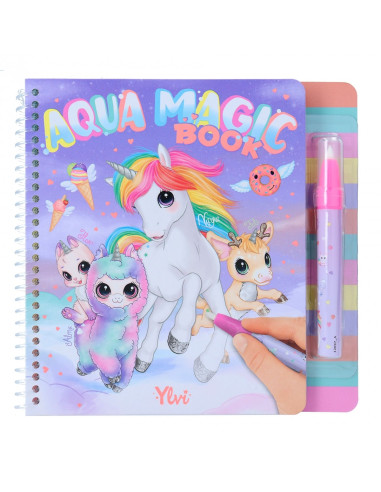 Ylvi Aqua Magic Book Colorear con Motivos Ocultos de Unicornios - Libro Magico