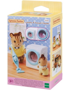 Sylvanian Families - 05445 - Set de lavadora y aspiradora