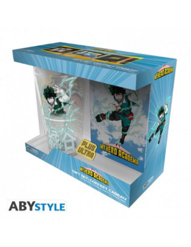 MY HERO ACADEMIA - Pack cristal XXL + Pin´s + libreta "Hero"