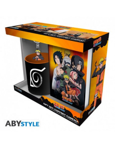 NARUTO SHIPPUDEN - Pack Taza 320ml + Llavero PVC + Libreta "Naruto"