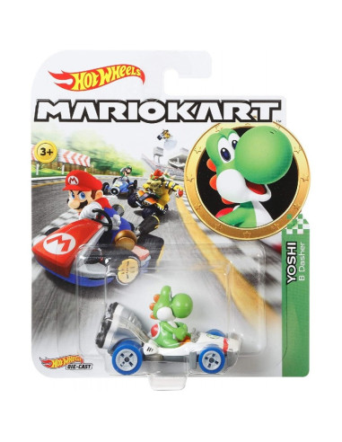 Hot Wheels - Super Mario - Kart vehiculo Yoshi