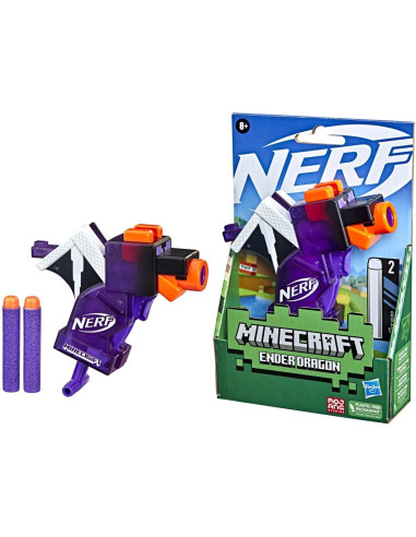 NERF MicroShots Minecraft Ender Dragon Mini Blaster