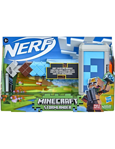 Nerf Minecraft Stormlander - Martillo lanzadardos