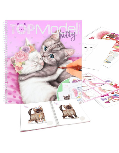 Crea tu libro de colorear Kitty, TOPModel