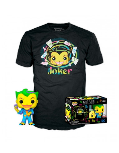 Funko POP & Tee DC- Joker (BKLT) M - DC Comics