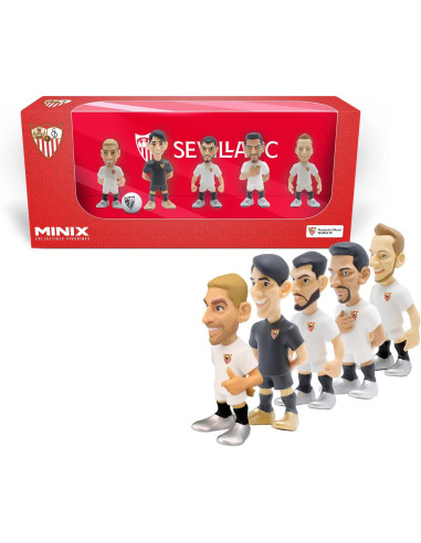 Figura Minimix 7 Cms Pack De 5 (Navas, Bono, Rakitic, Papu Gómez, Rafa Mir) De Sevilla FC