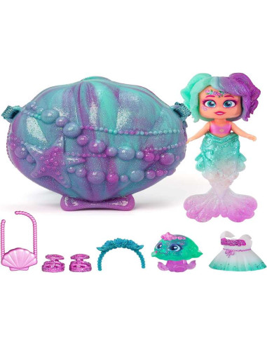 KOOKYLOOS Mermaids PEARL – Muñeca sirena con 1 concha