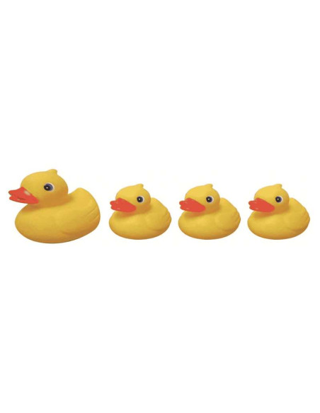 Familia De 4 Patitos de Goma | Juguetes para el baño | Petit Planet