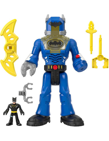 Fisher-Price Imaginext DC Super Friends Batman y Exo traje Robot con luces y sonidos