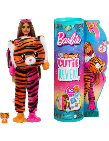 Barbie Cutie Reveal Serie Amigos de la Jungla Tigre