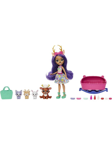 Enchantimals Baby BFFs Muñeca Danessa Deer con mascota ciervo Sprint