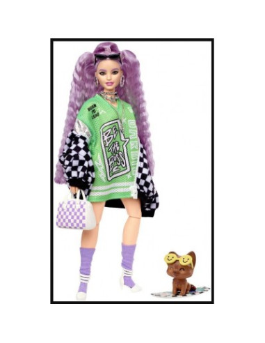 Muñeca Barbie Extra Chaqueta de Carreras