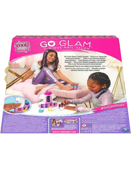 Go Glam Unique Nail Salon Set Manicura con Estampadora Portátil