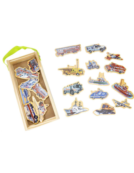 Figuras magnéticas de Madera