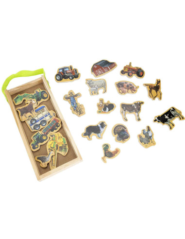 Figuras magnéticas de Madera