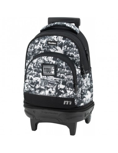 Mochila Escolar Carro Desmontable 44,5cm Doble Cuerpo Graffo Tandem