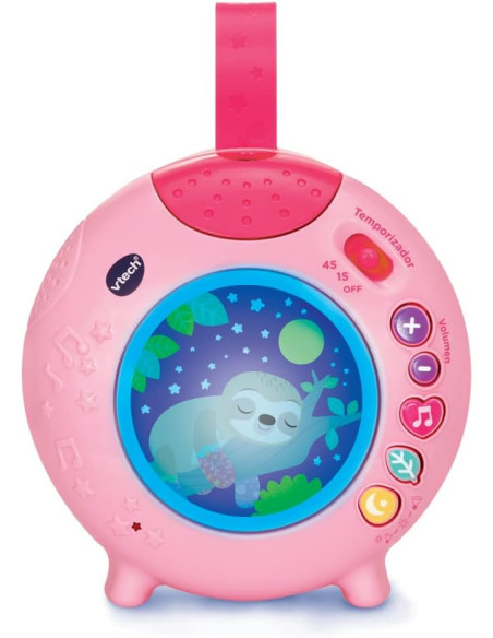 VTech Duerme Conmigo, Proyector Portátil Para Cuna Rosa