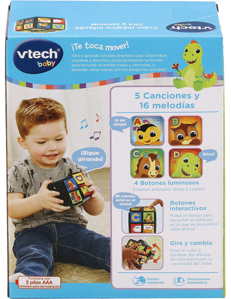 VTech Cubo Mágico Infantil Gira Y Aprende