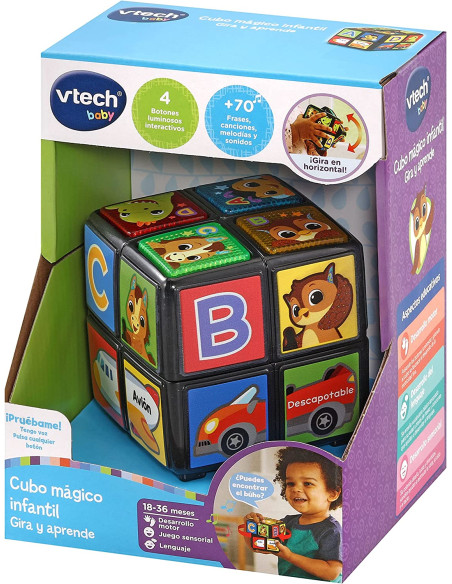 VTech Cubo Mágico Infantil Gira Y Aprende