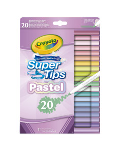 Crayola 20 rotuladores lavables Super Punta