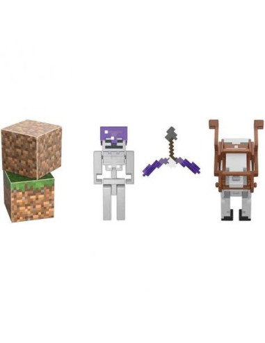 Pack Figuras Minecraft - Figuras Batalla del Jinete Esqueleto