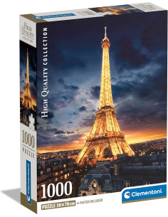 Puzzle 1000 piezas Torre Eiffel iluminada