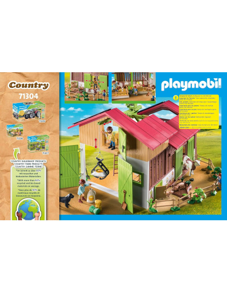 Playmobil Granja con Animales y Energía Sostenible