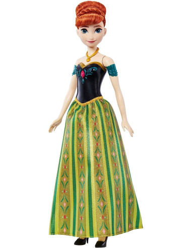 Disney Frozen Anna musical Muñeca que canta al presionar un botón, juguete +3 años 