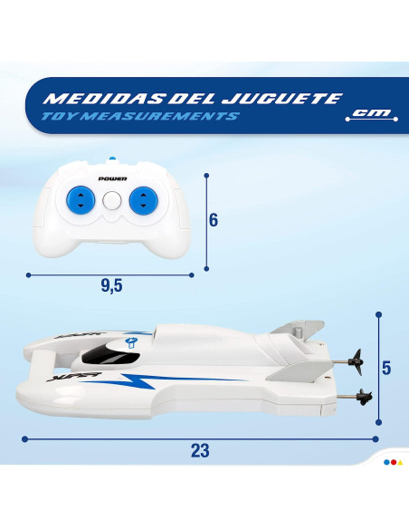 Barco de juguete carreras teledirigido CB Toys