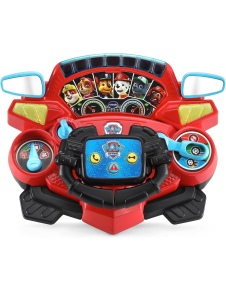 VTech- Volante y Manillar 2 en 1 Misiones de Aventura Patrulla Canina