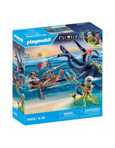 PLAYMOBIL Pirates 71419 Batalla con Pulpo Gigante