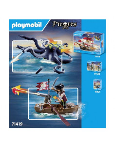 PLAYMOBIL Pirates 71419 Batalla con Pulpo Gigante 2