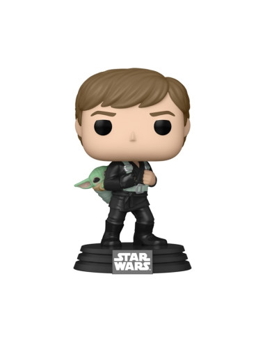 FUNKO POP Luke Skywalker con Grogu 583 - Star Wars El Libro de Boba Fett 2