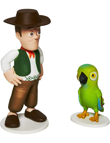 La Granja de Zenón - Set de 2 Figuras (Lorito Pepe y Percherón)