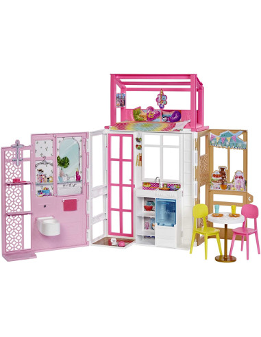 Barbie Casa de 2 pisos con Accesorios