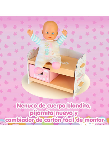 Nenuco - Muñeco con Cambiador de cartón fácil...