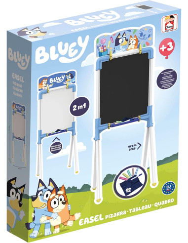 Pizarra Bluey | Pizarra infantil 2 en 1 |...